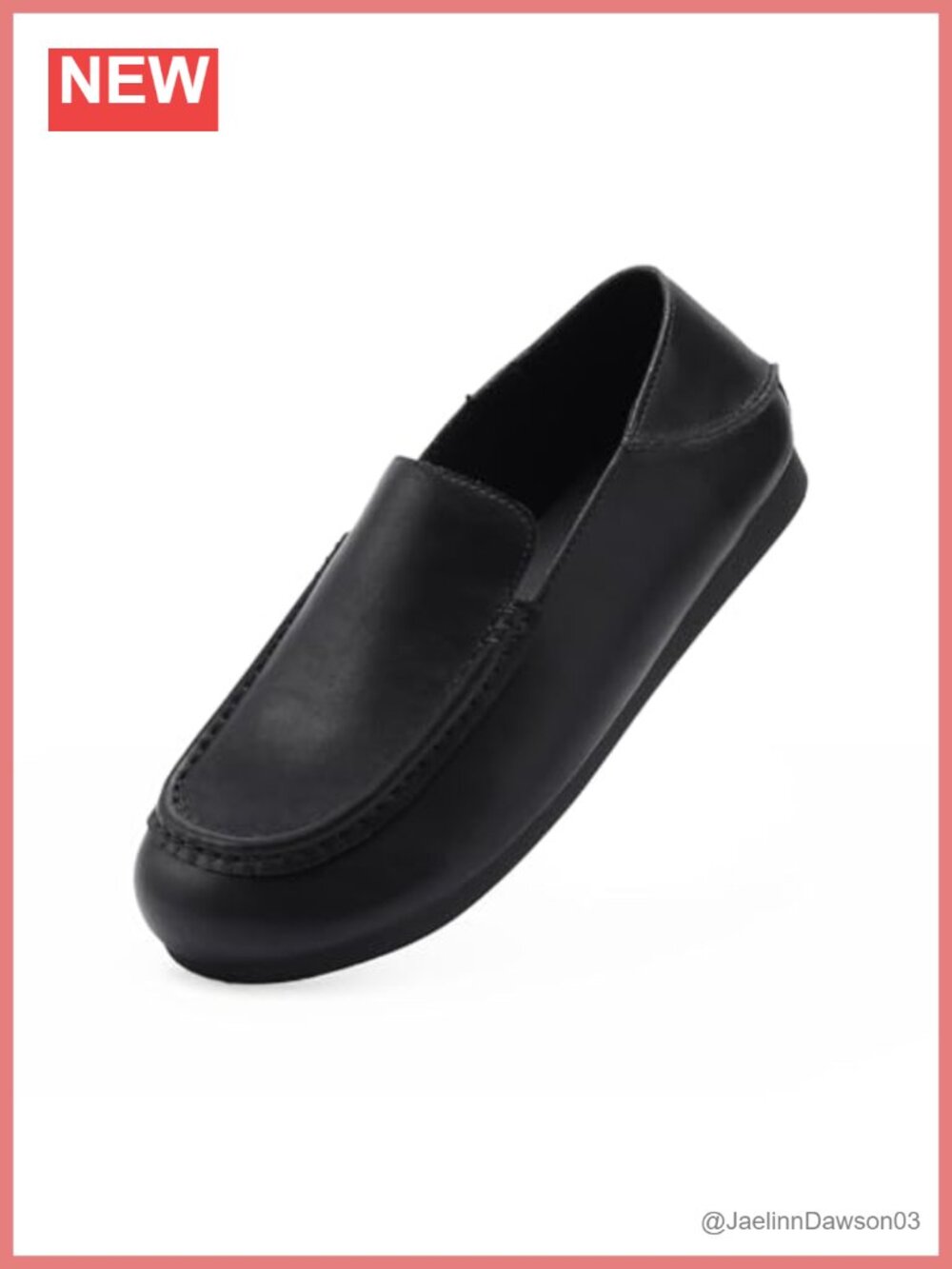 Lightweight Slip On Flat Shoes, Comfortable Leather Loafers for Women, Work &